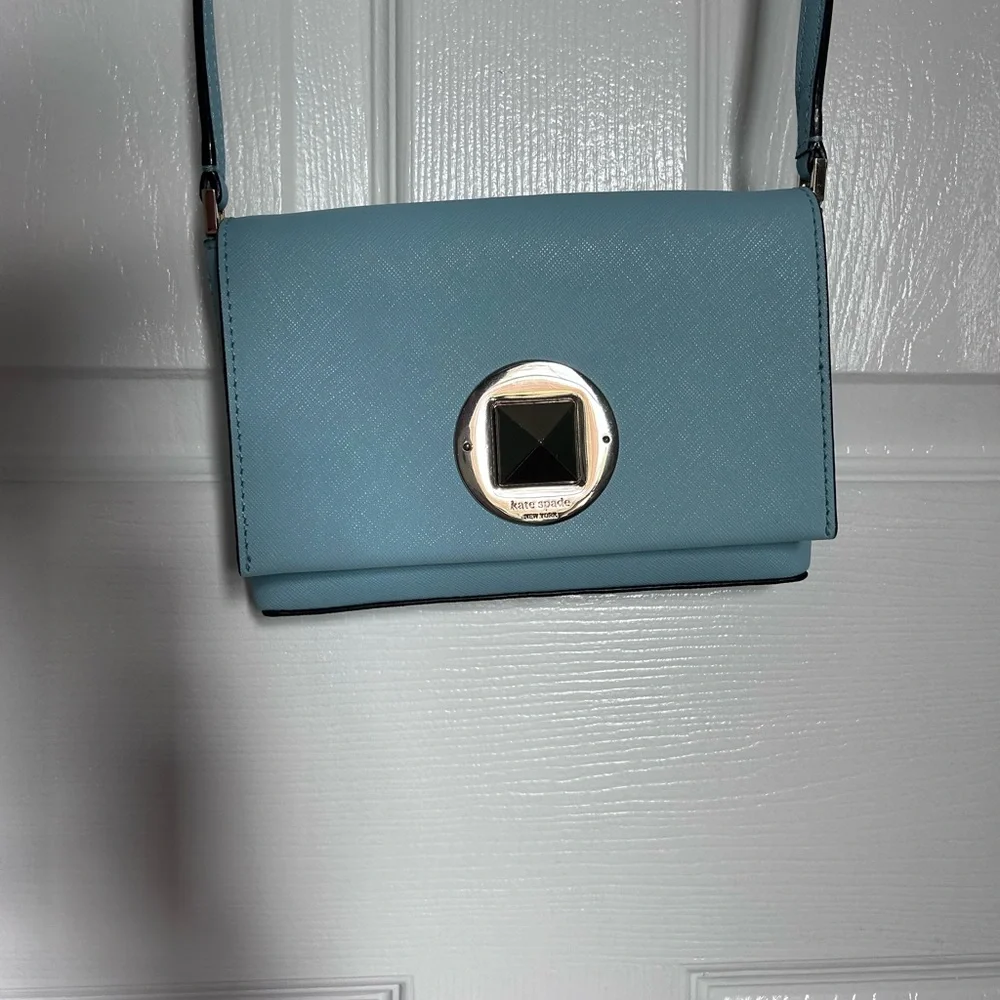 Kate Spade Crossbody Blue Purse Small - Picture 3 of 6